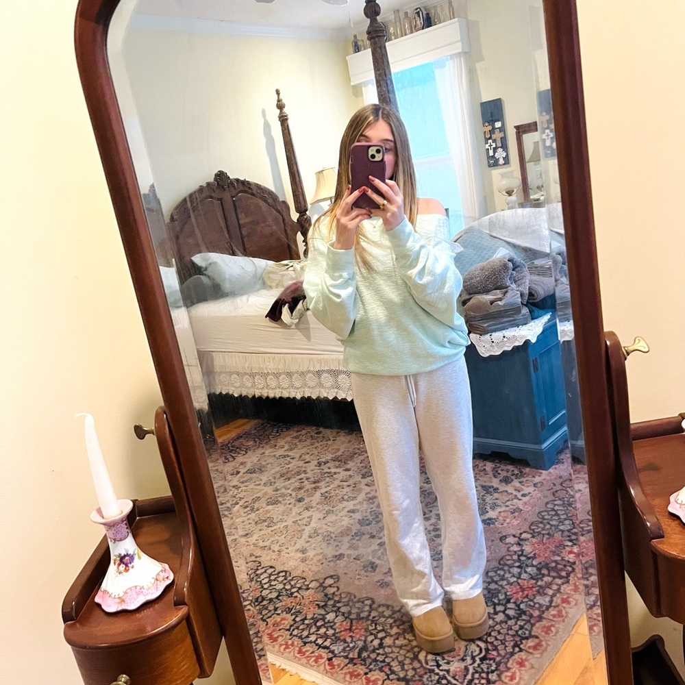 Mint Green Free People Sweater